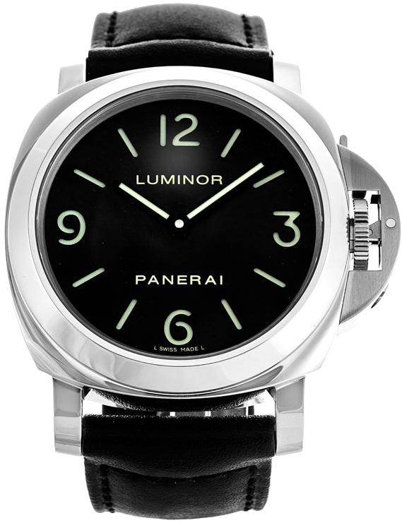 Panerai Luminor Watches Mens Black Manual Winding PAM00112 Watch