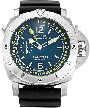 Panerai Luminor Watches Mens Blue Self winding Automatic Chronometer PAM00307 Watch