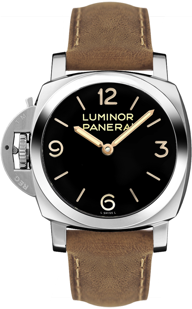 Panerai Luminor Watches Mens Black Manual Winding PAM00557 Watch