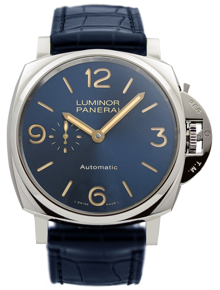 Panerai Luminor Watches Mens Blue Self winding Automatic PAM00729 Watch