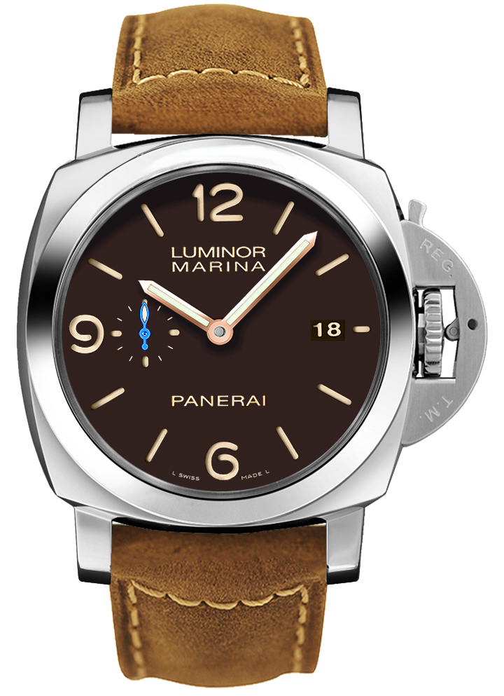 Panerai Luminor Watches Mens Brown Self winding Automatic PAM01351 Watch