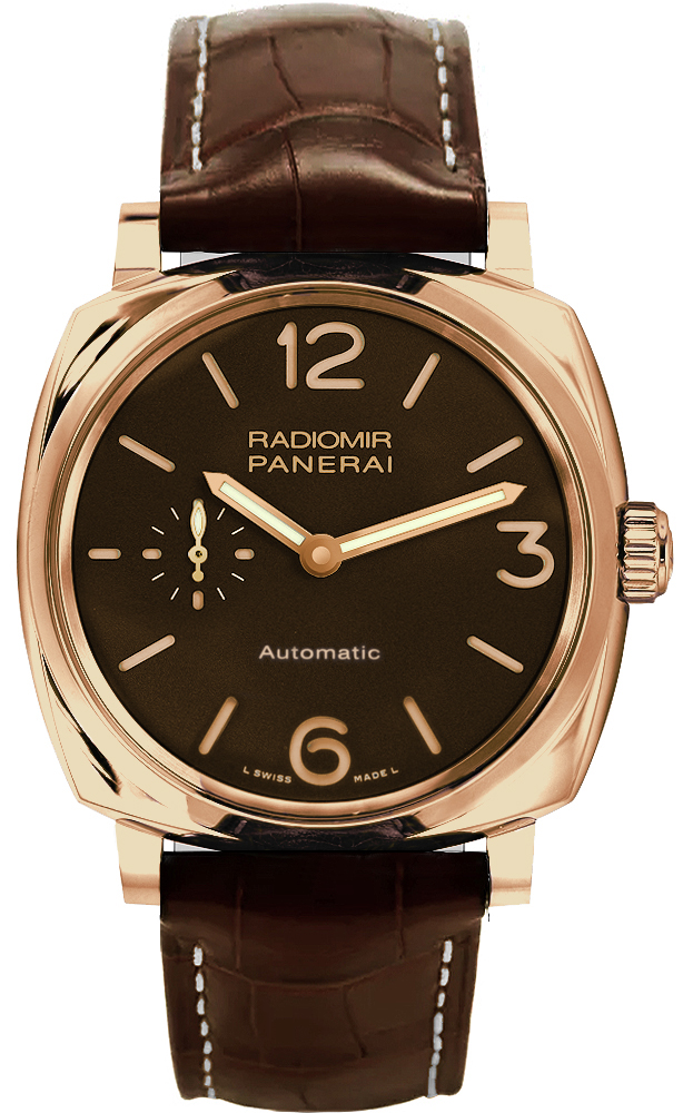 Panerai Radiomir Watches Mens Brown Self winding Automatic PAM00573 Watch