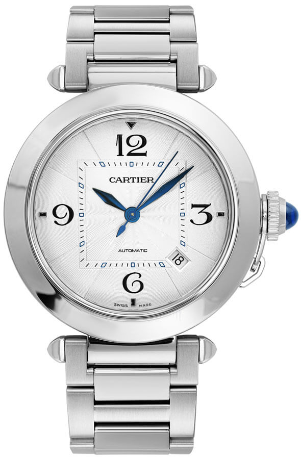 Cartier Pasha Watches Mens Silver Flinque Self winding Automatic WSPA0009 Watch