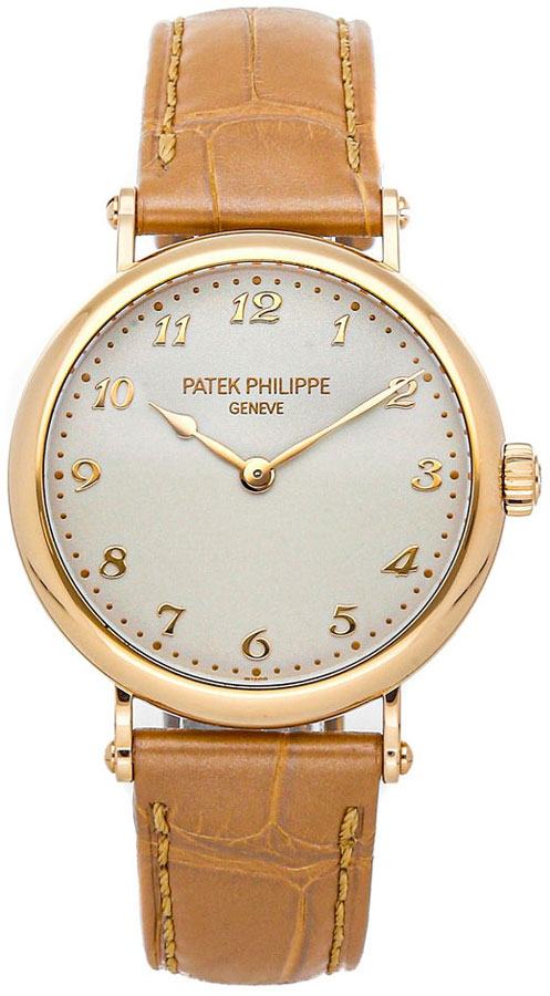 Patek Philippe Calatrava Watches Ladies Silvery Grained Self winding Automatic 7200R-001 Watch