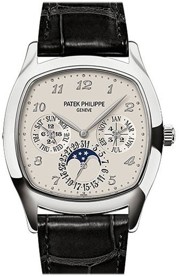 Patek Philippe Grand Watches Mens Silverywhite Self winding Automatic 5940G-001 Watch