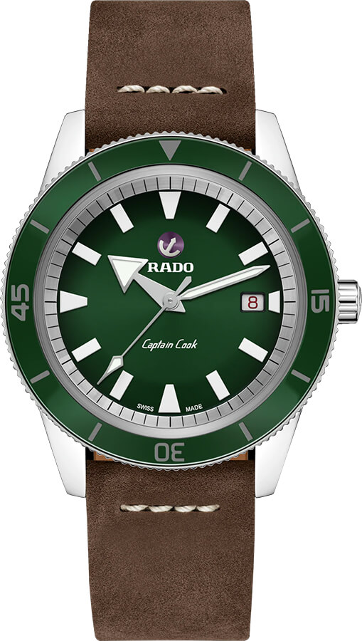 Rado Captain Cook Watches Mens Green Self winding Automatic R32505315 Watch
