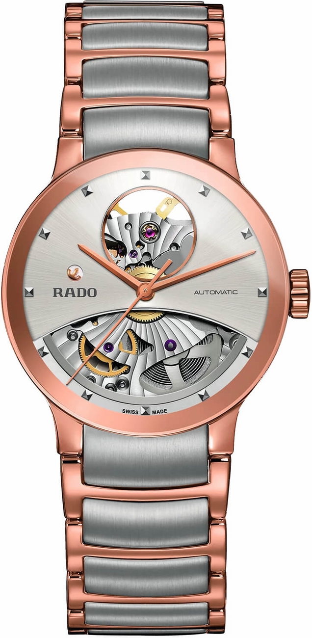Rado Centrix Watches Ladies Silver Skeleton Self winding Automatic R30248012 Watch