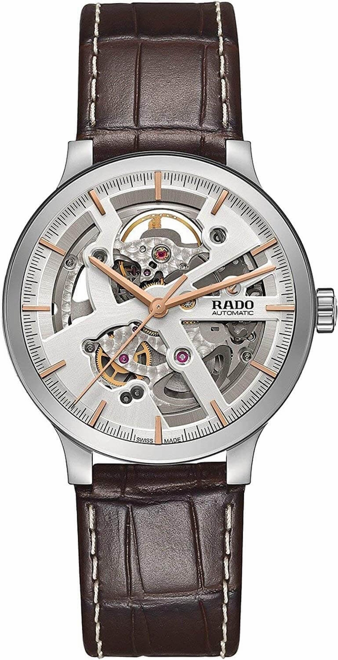 Rado Centrix Watches Mens Silver Skeleton Self winding Automatic R30179105 Watch