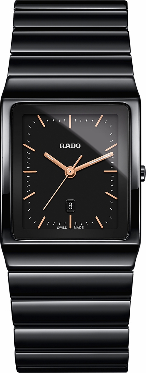 Rado Ceramica Watches Mens Black Battery Operated Quartz R21700162 Watch