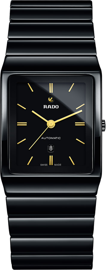 Rado Ceramica Watches Mens Black Self winding Automatic R21807182 Watch