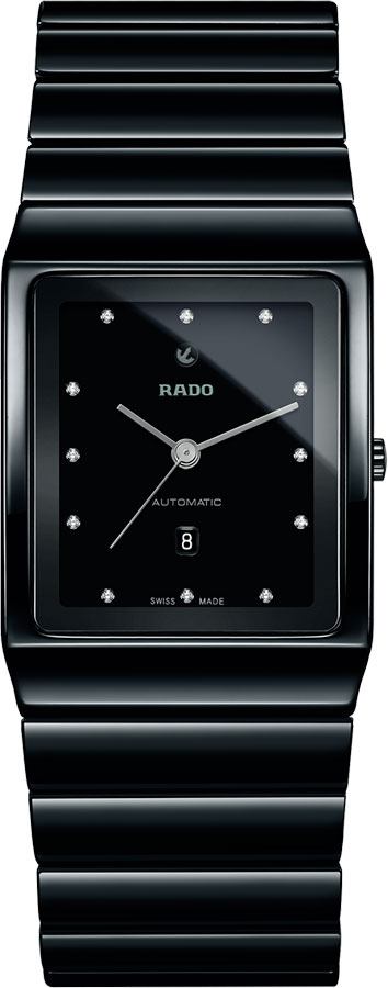 Rado Ceramica Watches Mens Black Self winding Automatic R21807702 Watch