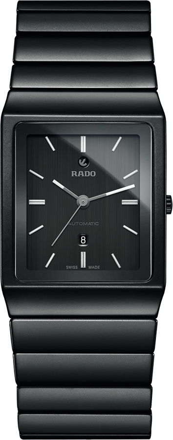 Rado Ceramica Watches Mens Black Self winding Automatic R21808152 Watch