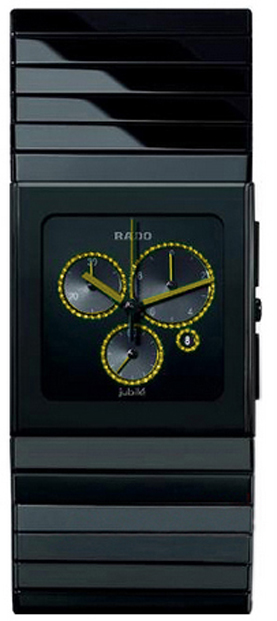 Rado Ceramica Watches Mens Black Battery Operated Quartz R21714712 Watch