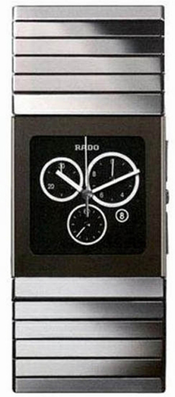 Rado Ceramica Watches Mens Black Battery Operated Quartz R21824152 Watch