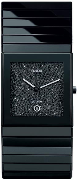 Rado Ceramica Watches Mens Diamond Pave Battery Operated Quartz R21718702 Watch