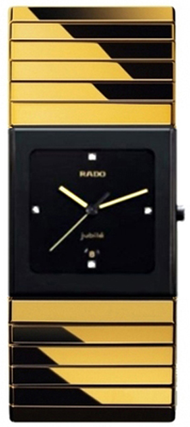 Rado Ceramica Watches Mens Black Battery Operated Quartz R21892742 Watch