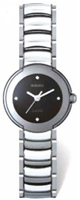 Rado Coupole Watches  Black Dial Set with Diamonds Battery Operated Quartz R22594712 Watch