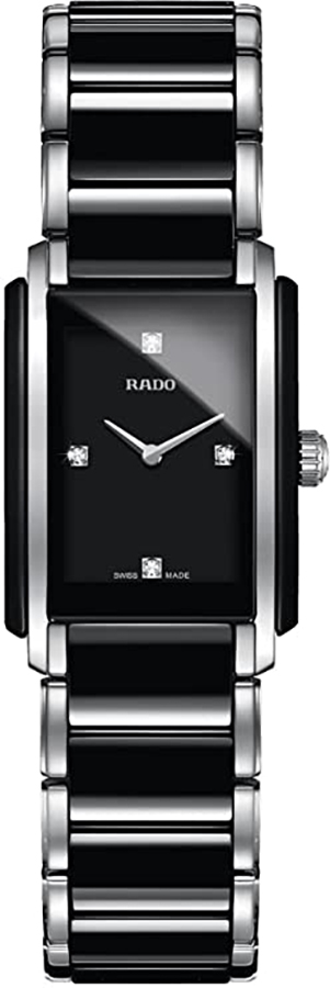 Rado Integral Watches Ladies Black Battery Operated Quartz R20613712 Watch