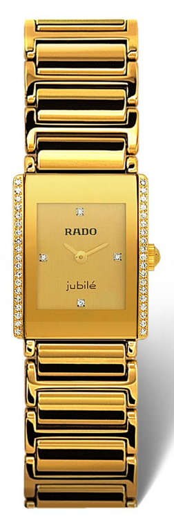 Rado Integral Watches Ladies Gold Battery Operated Quartz R20339742 Watch