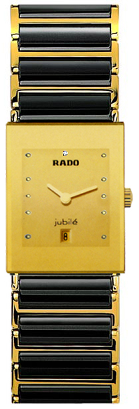 Rado Integral Watches Unisex Gold Battery Operated Quartz R20381402 Watch