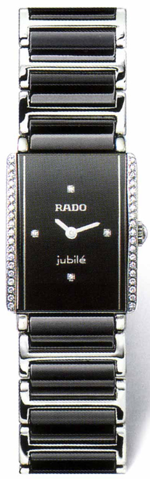 Rado Integral Watches Ladies Black Battery Operated Quartz R20430712 Watch