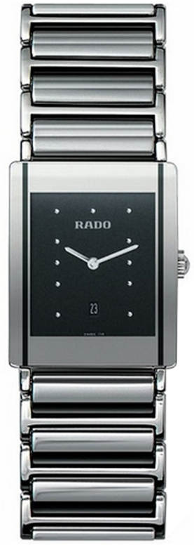 Rado Integral Watches Mens Black Battery Operated Quartz R20484172 Watch