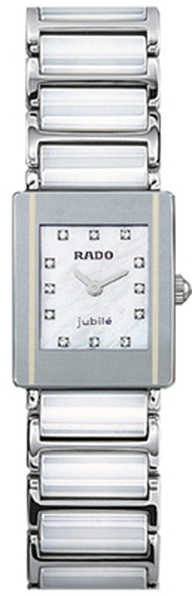 Rado Integral Watches Ladies Pearl White Battery Operated Quartz R20488932 Watch