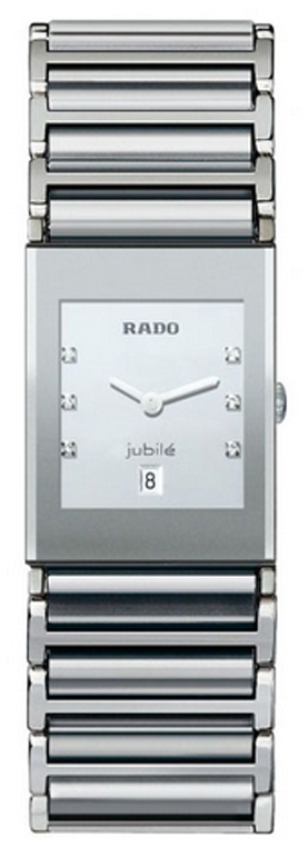 Rado Integral Watches  White Dial Set with Diamonds Battery Operated Quartz R20746712 Watch