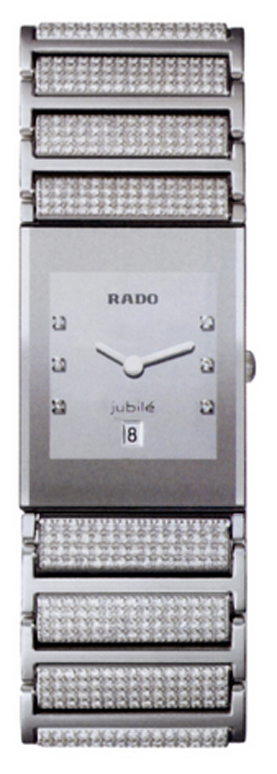 Rado Integral Watches  Silver Dial Set with Diamonds Battery Operated Quartz R20746719 Watch
