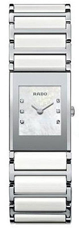 Rado Integral Watches Ladies Pearl White Battery Operated Quartz R20747901 Watch