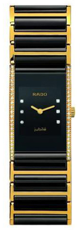 Rado Integral Watches Ladies Black Battery Operated Quartz R20753752 Watch