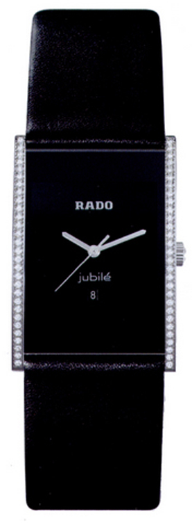 Rado Integral Watches Mens Black Battery Operated Quartz R20757155 Watch