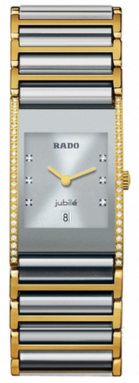 Rado Integral Watches  Silver Dial Set with Diamonds Battery Operated Quartz R20794702 Watch