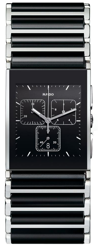 Rado Integral Watches Mens Black Battery Operated Quartz R20849152 Watch
