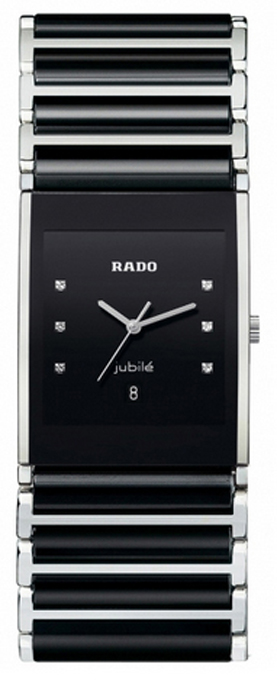 Rado Integral Watches Black Battery Operated Quartz R20861752 Watch