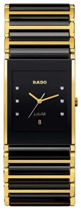 Rado Integral Watches Mens Black Battery Operated Quartz R20862752 Watch