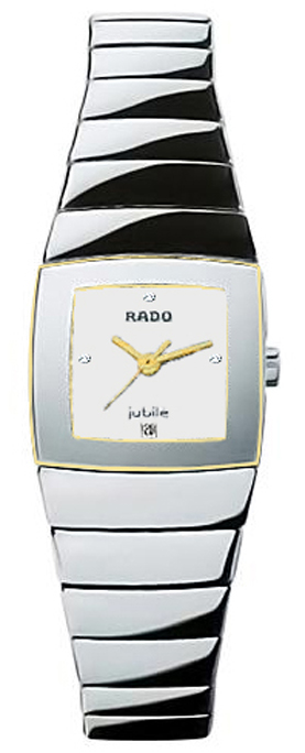 Rado Sintra Jubile Watches Ladies Mirror Silver Dial Set with Diamonds Battery Operated Quartz R13333712 Watch
