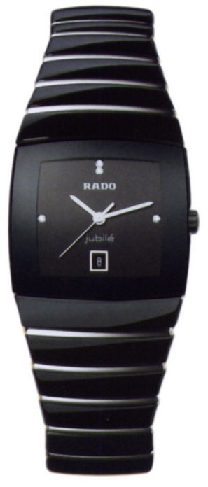 Rado Sintra Jubile Watches UNISEX Black Dial Set with Diamonds Battery Operated Quartz R13725709 Watch