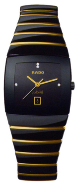 Rado Sintra Jubile Watches Ladies Black Dial Set with Diamonds Battery Operated Quartz R13725711 Watch