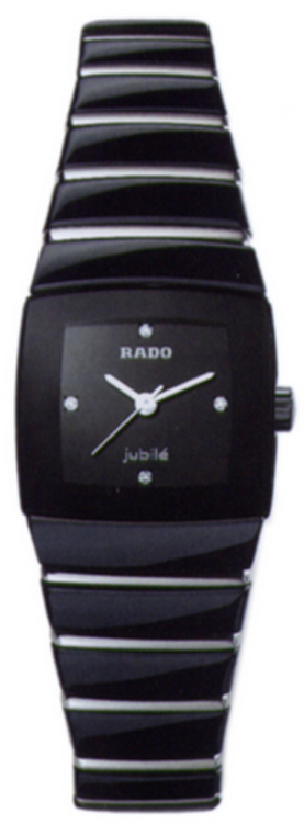 Rado Sintra Jubile Watches Ladies Black Dial Set with Diamonds Battery Operated Quartz R13726709 Watch