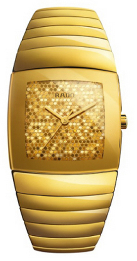 Rado Sintra Jubile Watches Ladies Mosaic Gold Battery Operated Quartz R13776252 Watch