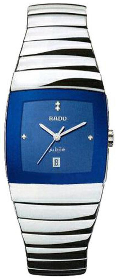 Rado Sintra Jubile Watches Mens Blue Dial Set with Diamonds Battery Operated Quartz R13810702 Watch