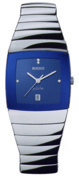 Rado Sintra Jubile Watches UNISEX Blue Dial Set with Diamonds Battery Operated Quartz R13811702 Watch