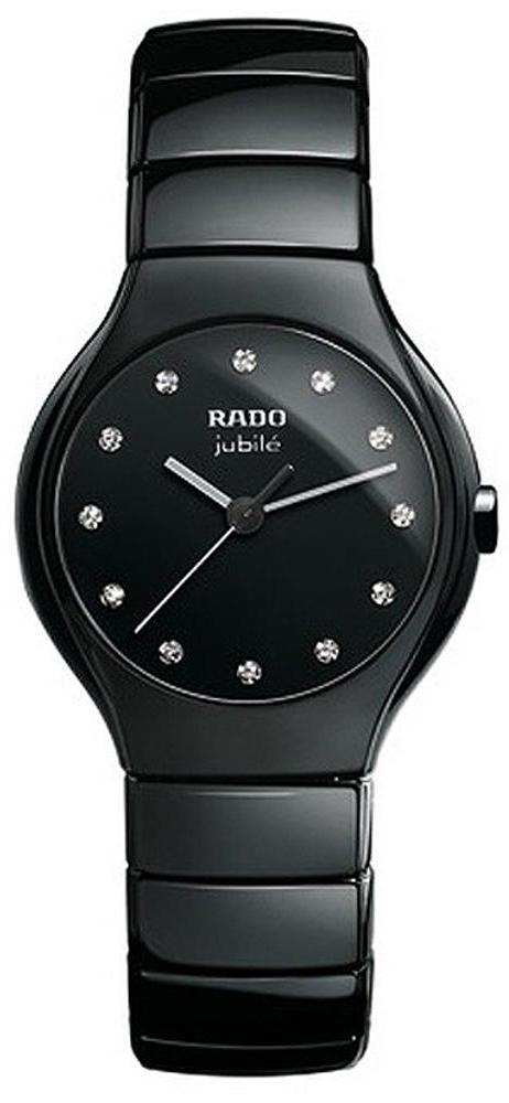 Rado True Watches Ladies Black Battery Operated Quartz R27655762 Watch