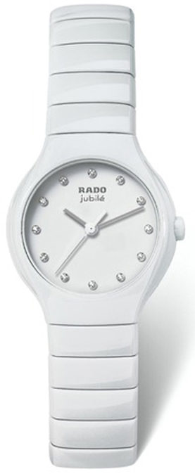 Rado True Watches Ladies White Dial Set with Diamonds Battery Operated Quartz R27696762 Watch