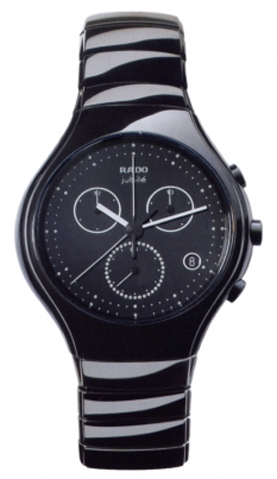 Rado True Watches Mens Black Battery Operated Quartz R27814702 Watch