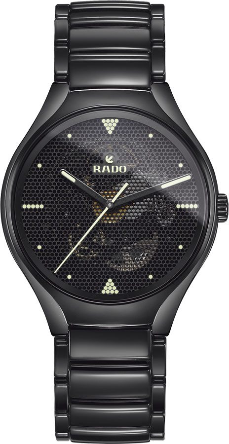 Rado True Watches Mens Black Self winding Automatic R27101192 Watch