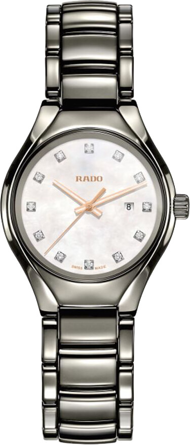 Rado True Watches Ladies Pearl White Battery Operated Quartz R27060902 Watch