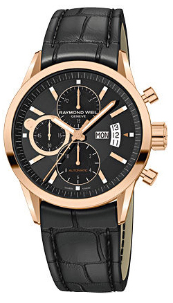 Raymond Weil Freelancer Watches Mens Black Self winding Automatic 17740-G-20001 Watch