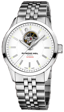 Raymond Weil Freelancer Watches Mens White Self winding Automatic 2710-ST-30001 Watch